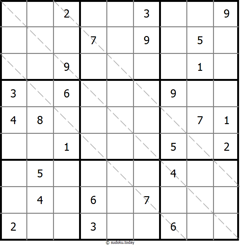Multi Diagonal Sudoku Dia 06 de noviembre de 2025
