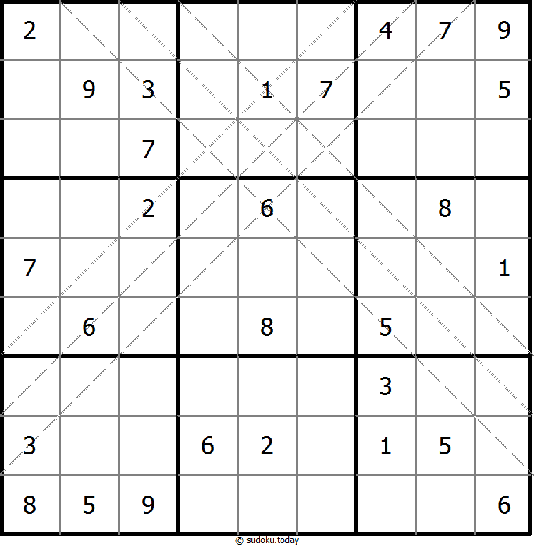 Multi Diagonal Sudoku Dia 04 de noviembre de 2025