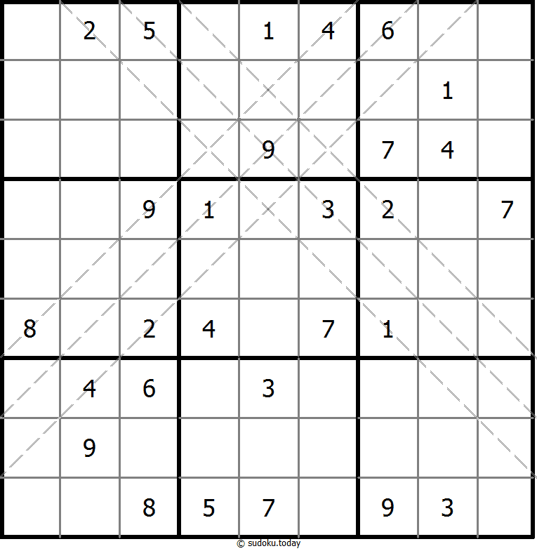 Multi Diagonal Sudoku Dia 10 de noviembre de 2025