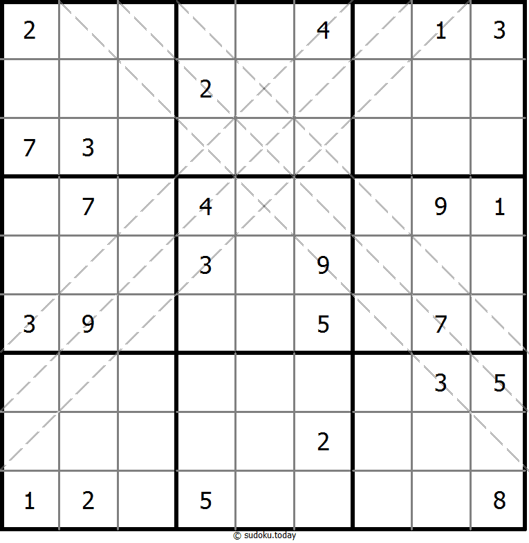 Multi Diagonal Sudoku Dia 05 de noviembre de 2025