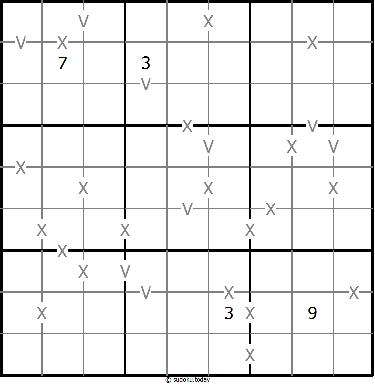 Sudoku XV (totalmente marcado)
