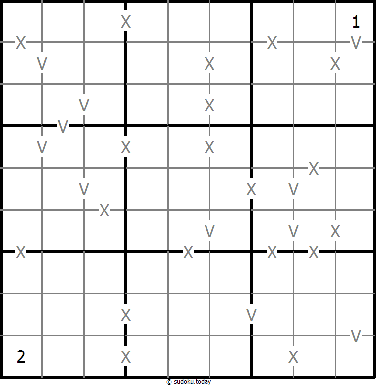 Sudoku XV (totalmente marcado)