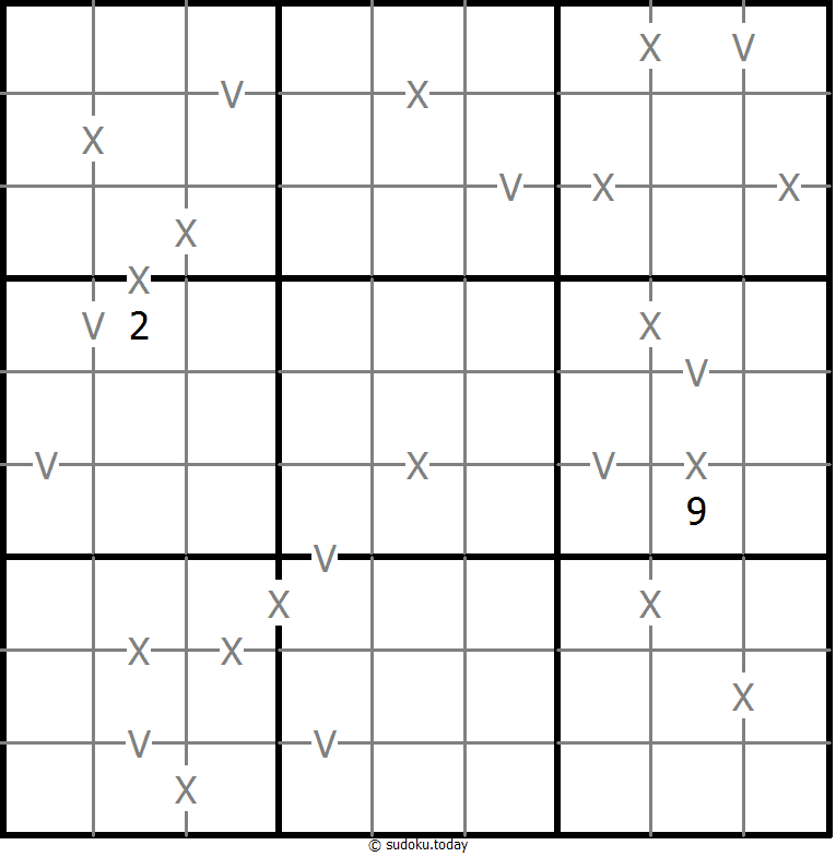 Sudoku XV (totalmente marcado)