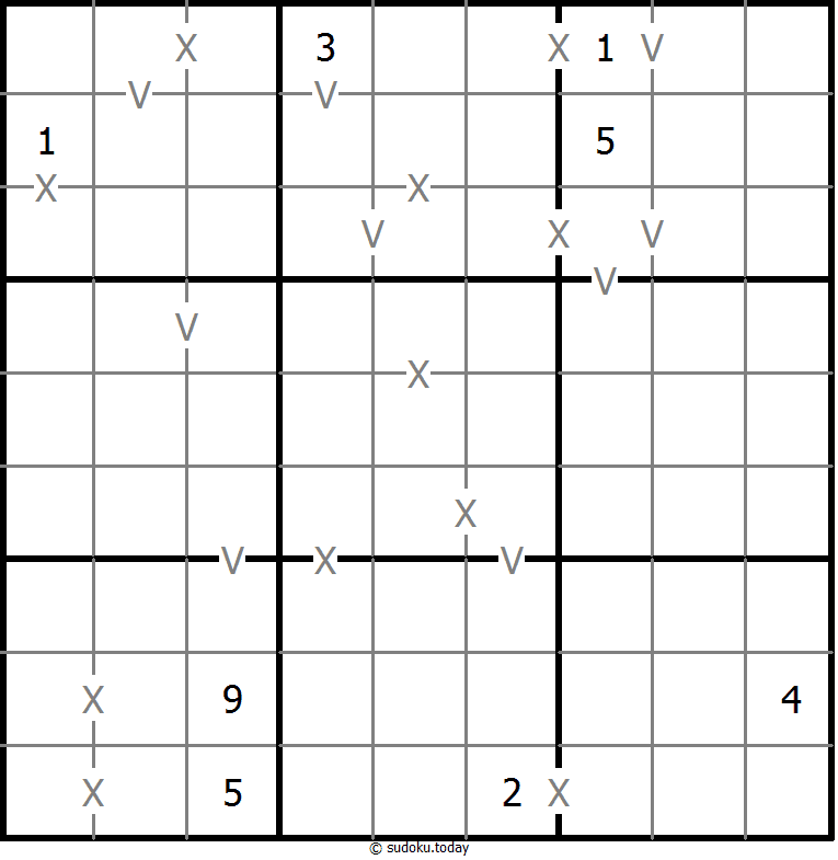 Sudoku XV (totalmente marcado)