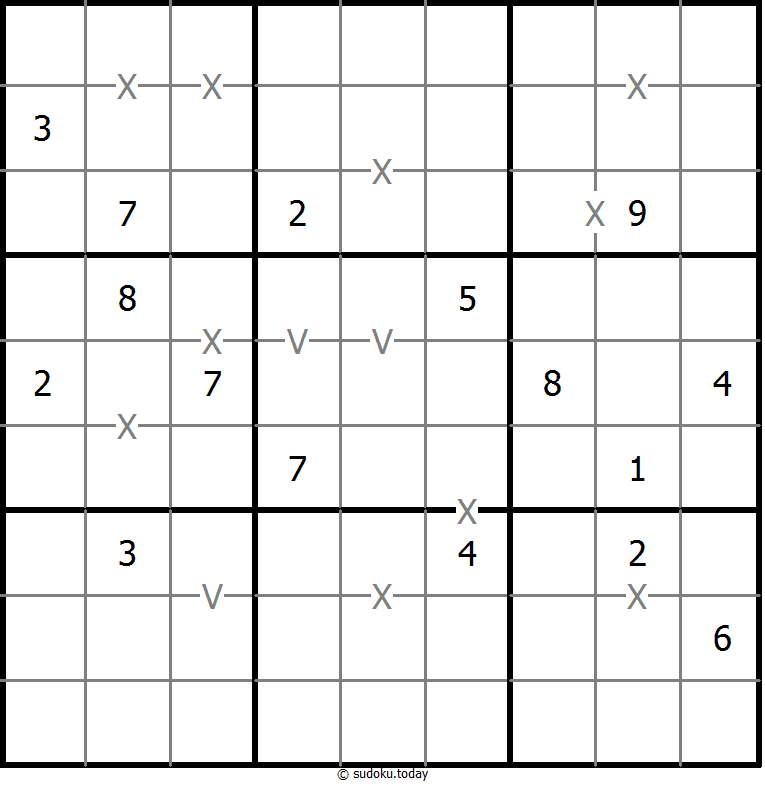 Sudoku XV (totalmente marcado)