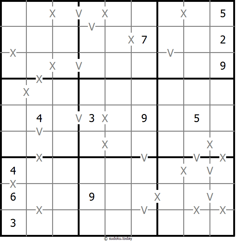 Sudoku XV (totalmente marcado)