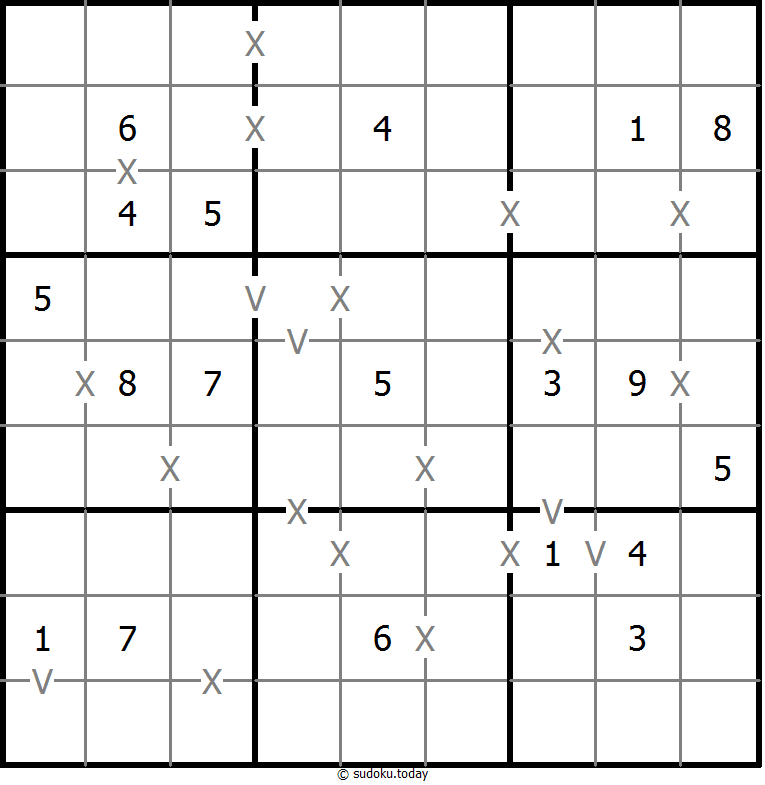Sudoku XV (totalmente marcado)