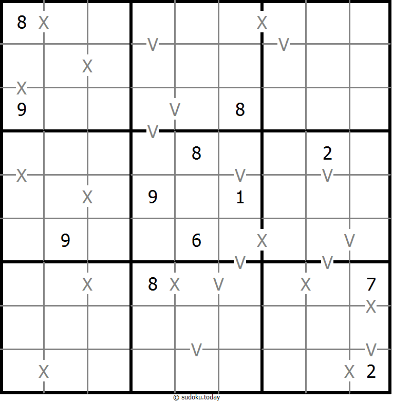 Sudoku XV (totalmente marcado)