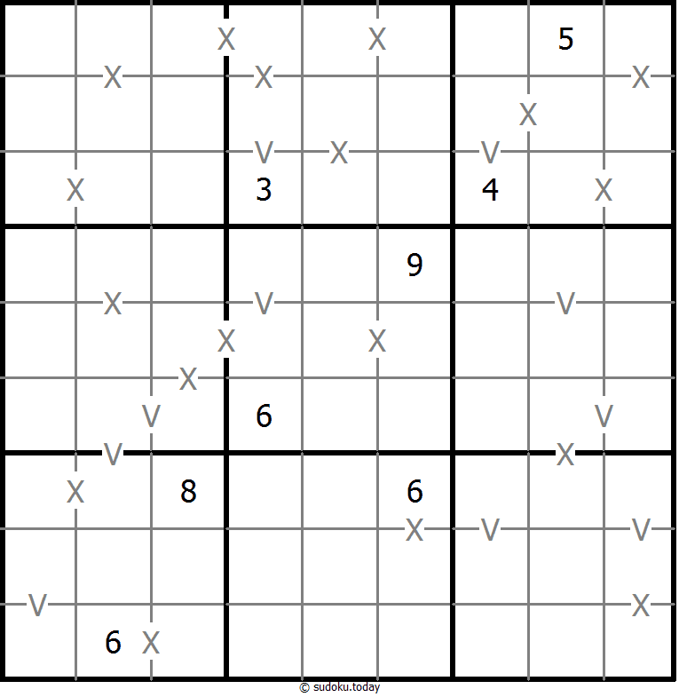 Sudoku XV (totalmente marcado)