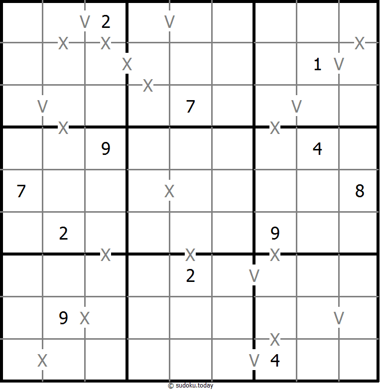 Sudoku XV (totalmente marcado)
