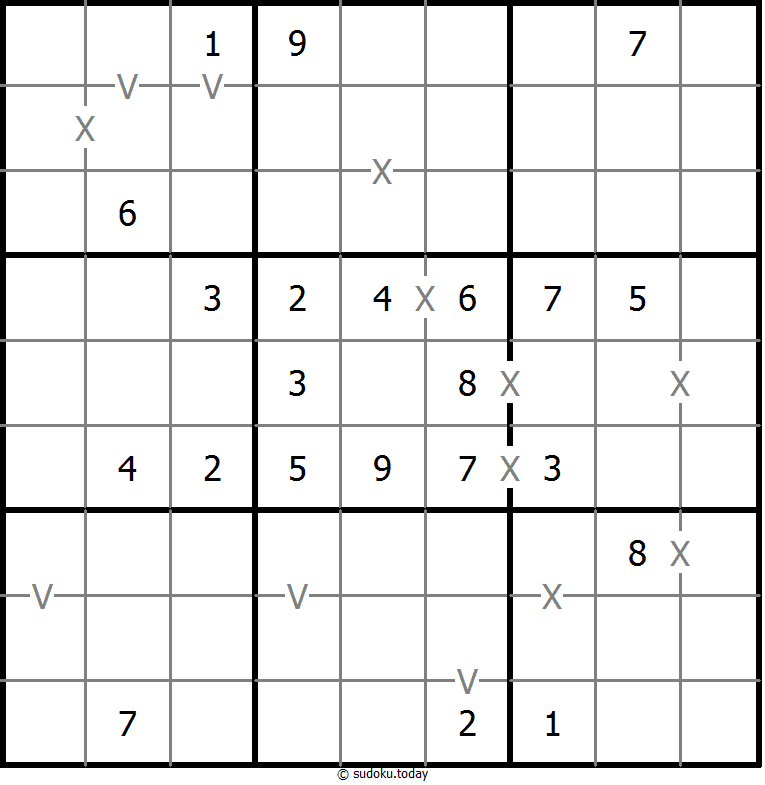 Sudoku XV (no totalmente marcado)