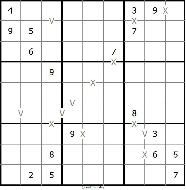Sudoku XV (no totalmente marcado)
