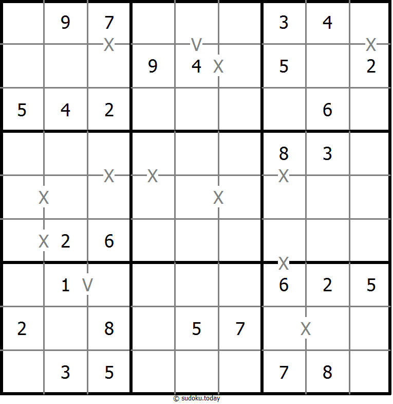 Sudoku XV (no totalmente marcado)