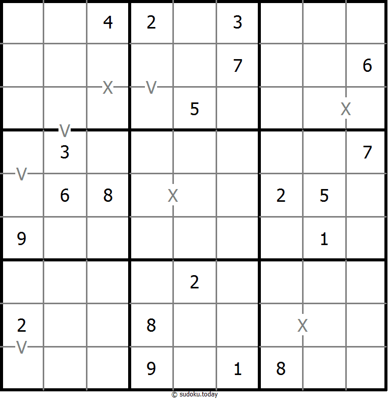Sudoku XV (no totalmente marcado)
