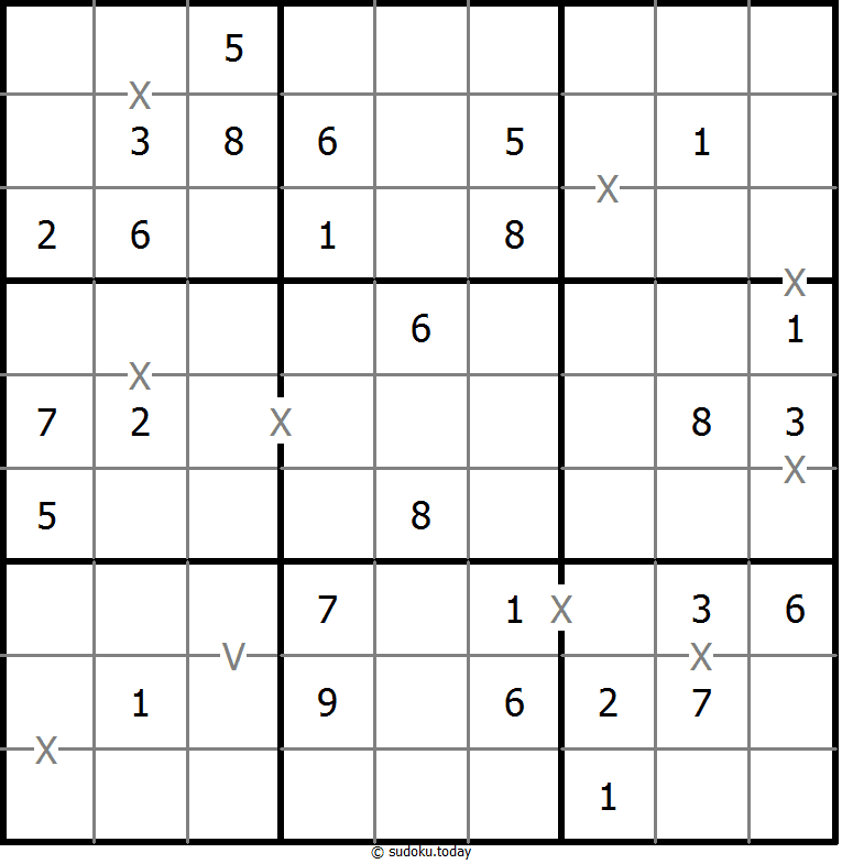 Sudoku XV (no totalmente marcado)