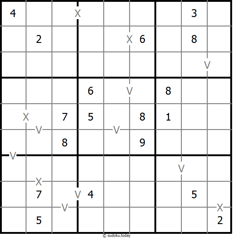 Sudoku XV (no totalmente marcado)