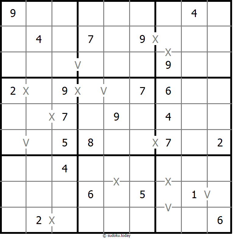 Sudoku XV (no totalmente marcado)