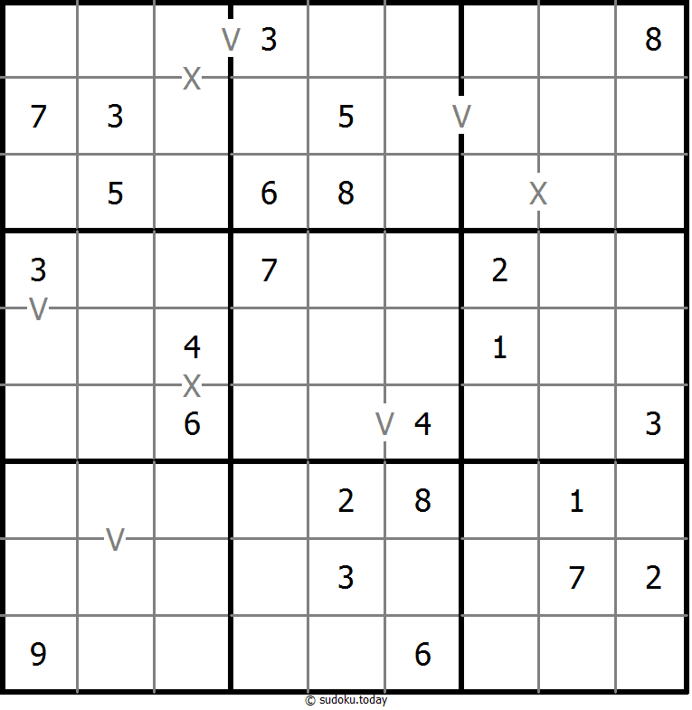 Sudoku XV (no totalmente marcado)