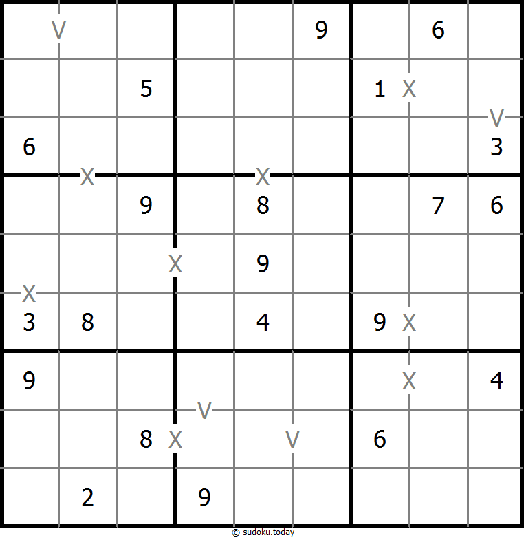 Sudoku XV (no totalmente marcado)